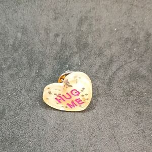Heart-Shaped 'Hug Me' Pin